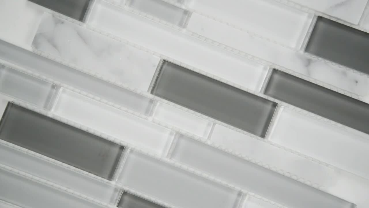 Instant Mosaic PeelNStick Glass Mosaic Wall Tile 115 x 115 Instant Mosaic PeelNStick Glass Mosaic Wall Tile 115 x 115