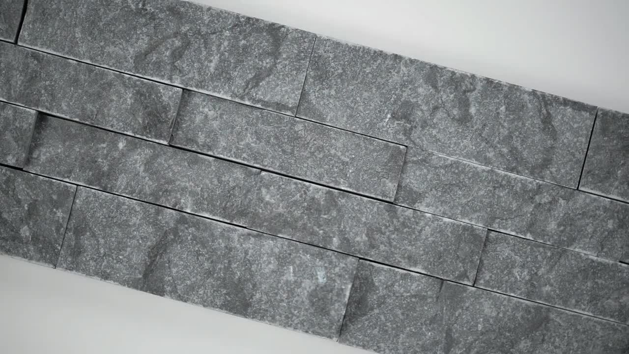 Grey Carbon Rock Split Natural Stone Tile, For Wall, Thickness