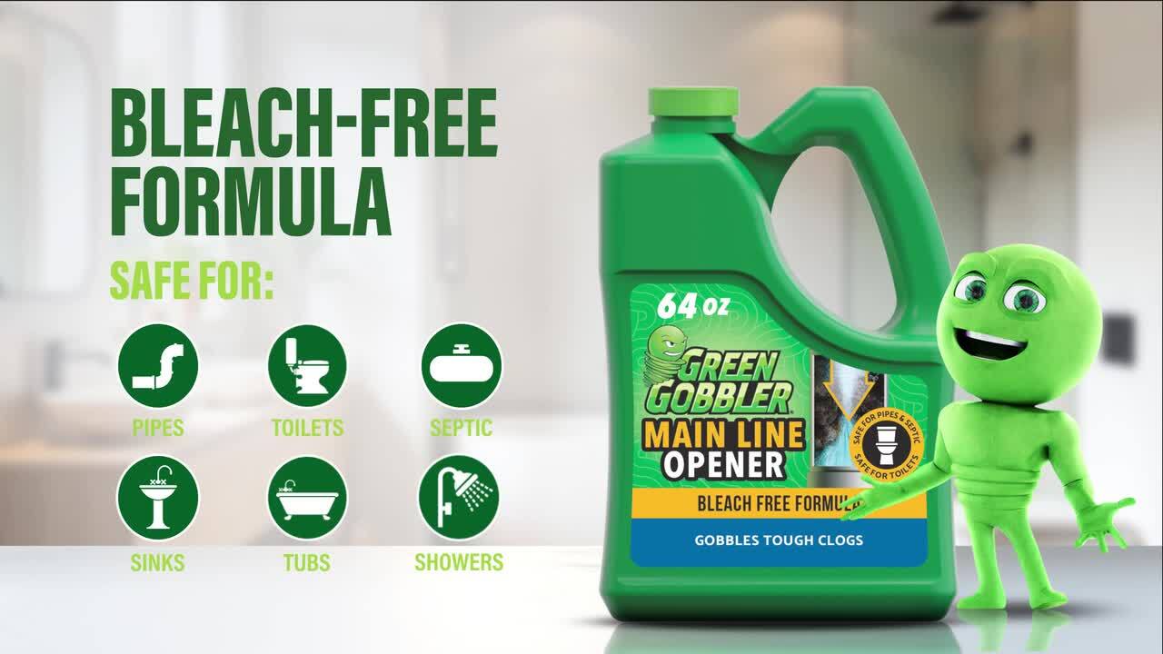 Green Gobbler 1 Gal. Main Line Opener and Drain Cleaner for Toilet