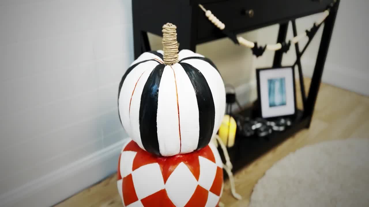 Haunted Hill Farm 30.5 in. Halloween Stacked Pumpkin Trio 