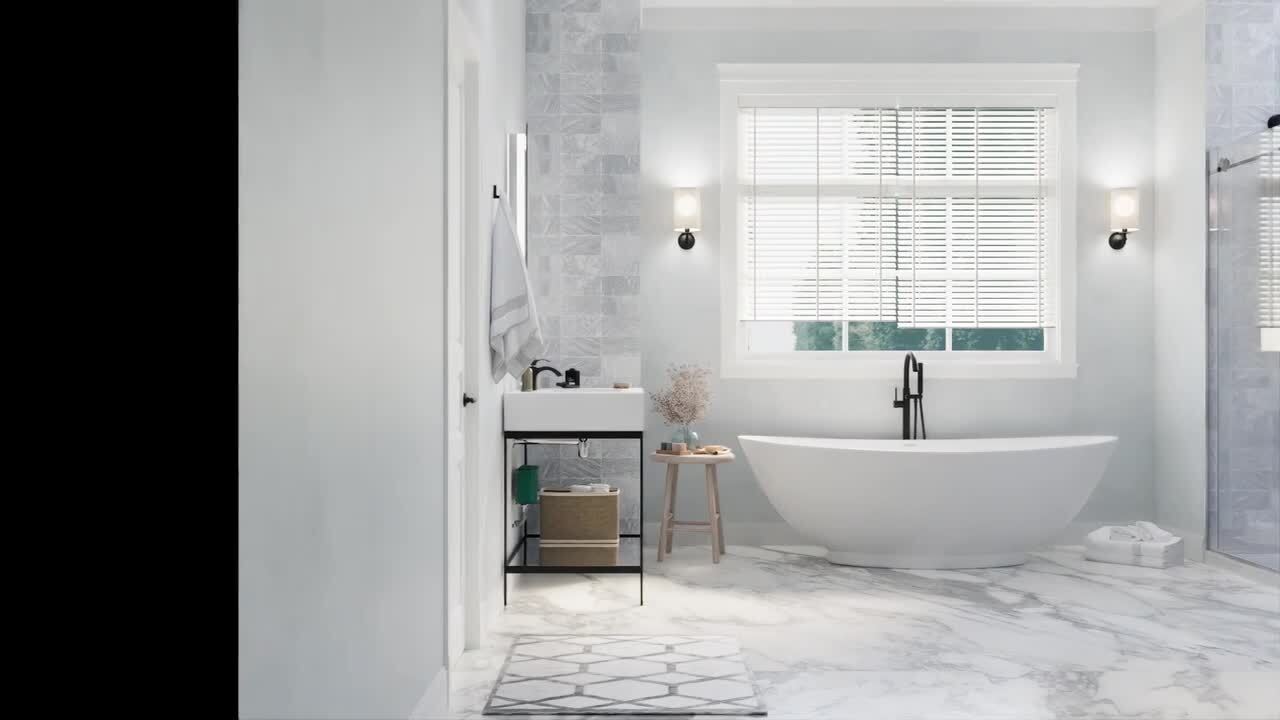 Forum 48 in. x 36 in. x 74 in. 3-piece DIY Friendly Alcove Shower Surround in White