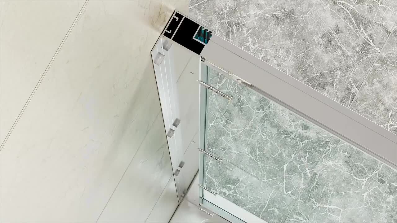 ANZZI Romance Series 59 to 60 in. x 70 in. H Sliding Framed Shower