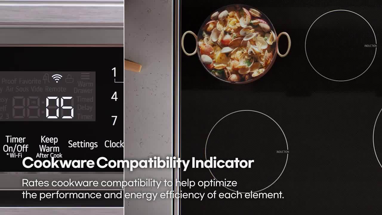 LG - 6.3 cu. ft. SMART Induction Slide-In Range in PrintProof Stainless Steel with Convection, EasyClean, and Air Fry Tray