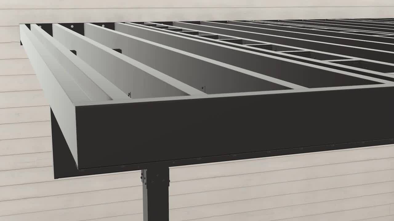 FORTRESS Evolution Steel Black Deck Framing 2 in. x 6 in. x 8 ft. Rim Joist