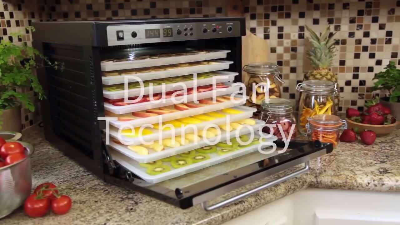 Tribest Sedona Combo 9-Tray Black Stainless Steel Food