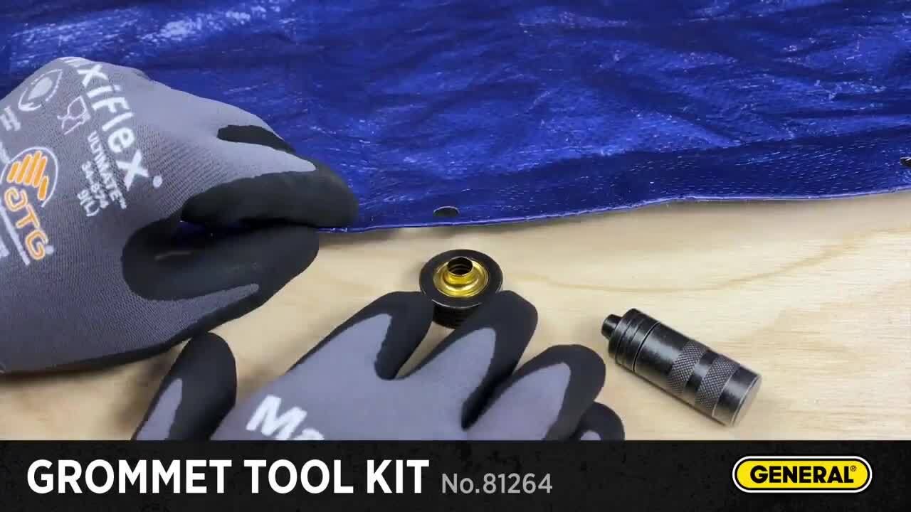Grommet Installation Tool Kit Tarp Tent Canopy Awning Repair 103 pcs 1/2  (NOS)