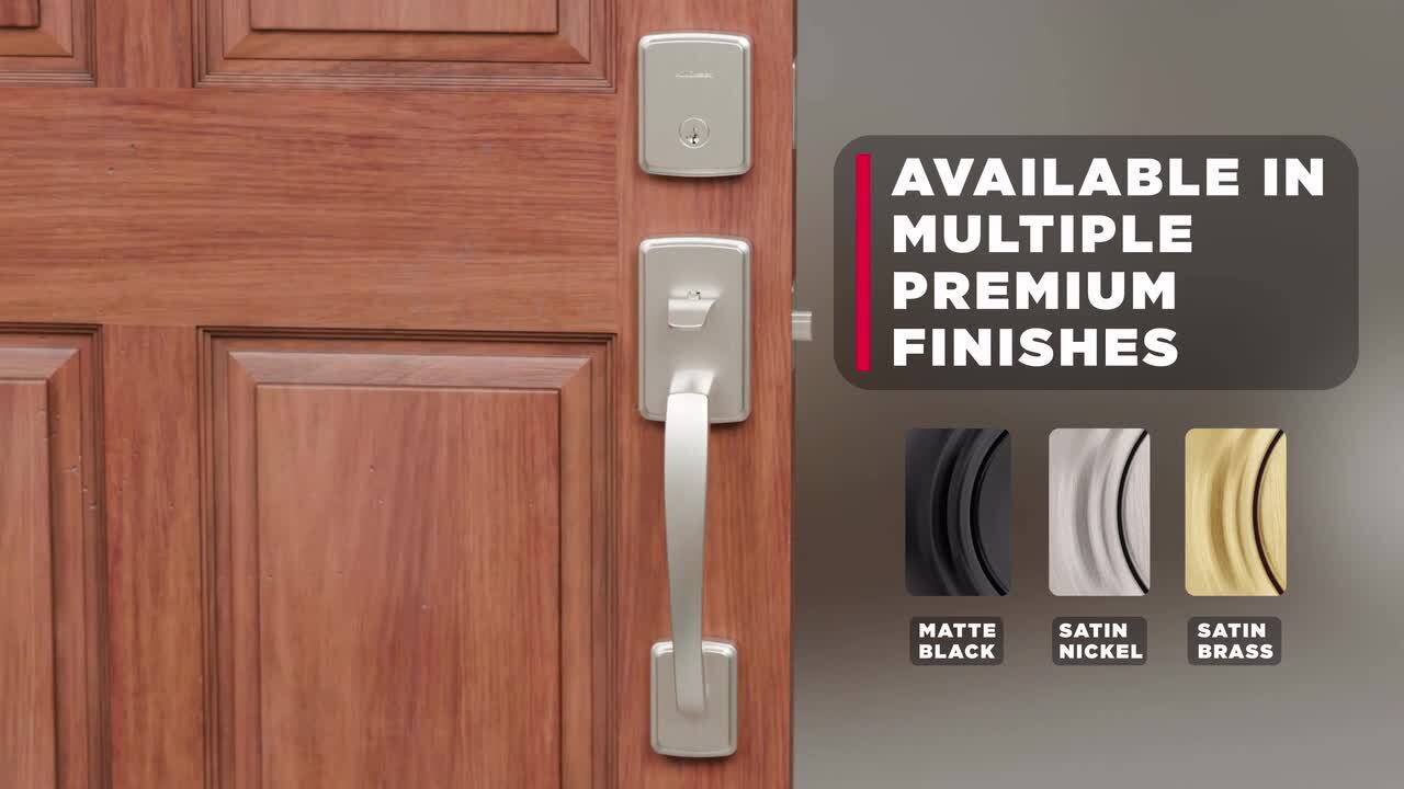 Home Decorators Collection Brentford Satin Nickel Double Door