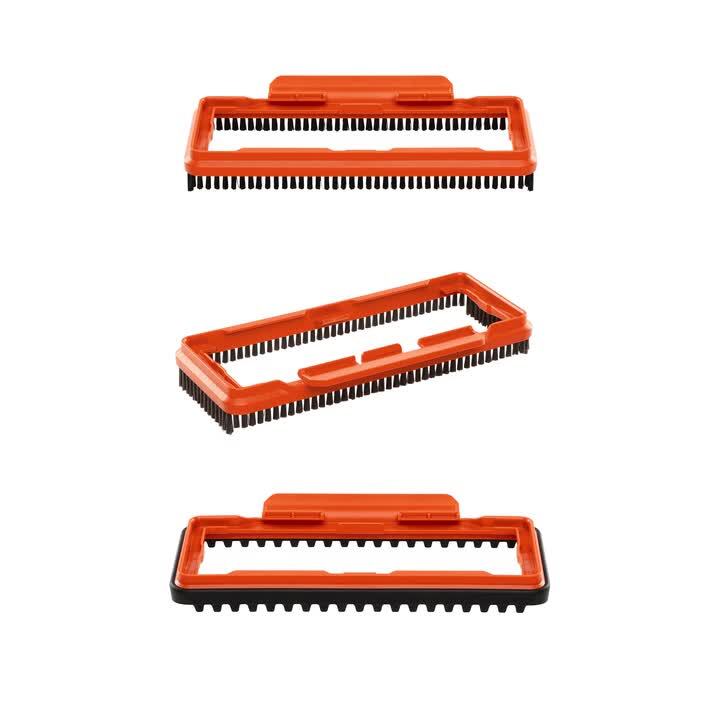 RIDGID NXT Utility Nozzle Shoe Kit with Hard, Soft, Rubber Bristle