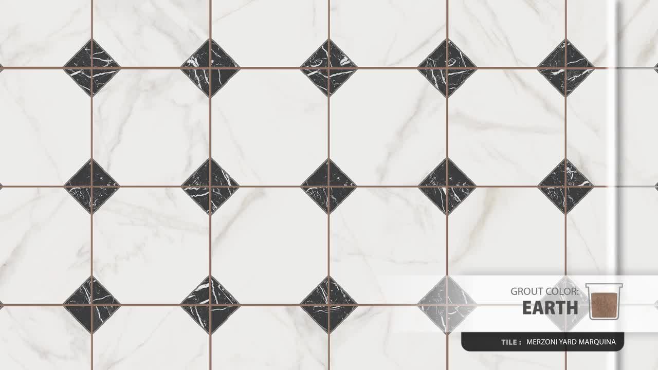 Merola Tile Merzoni Yard Marquina 13 in. x 13 in. Porcelain Floor