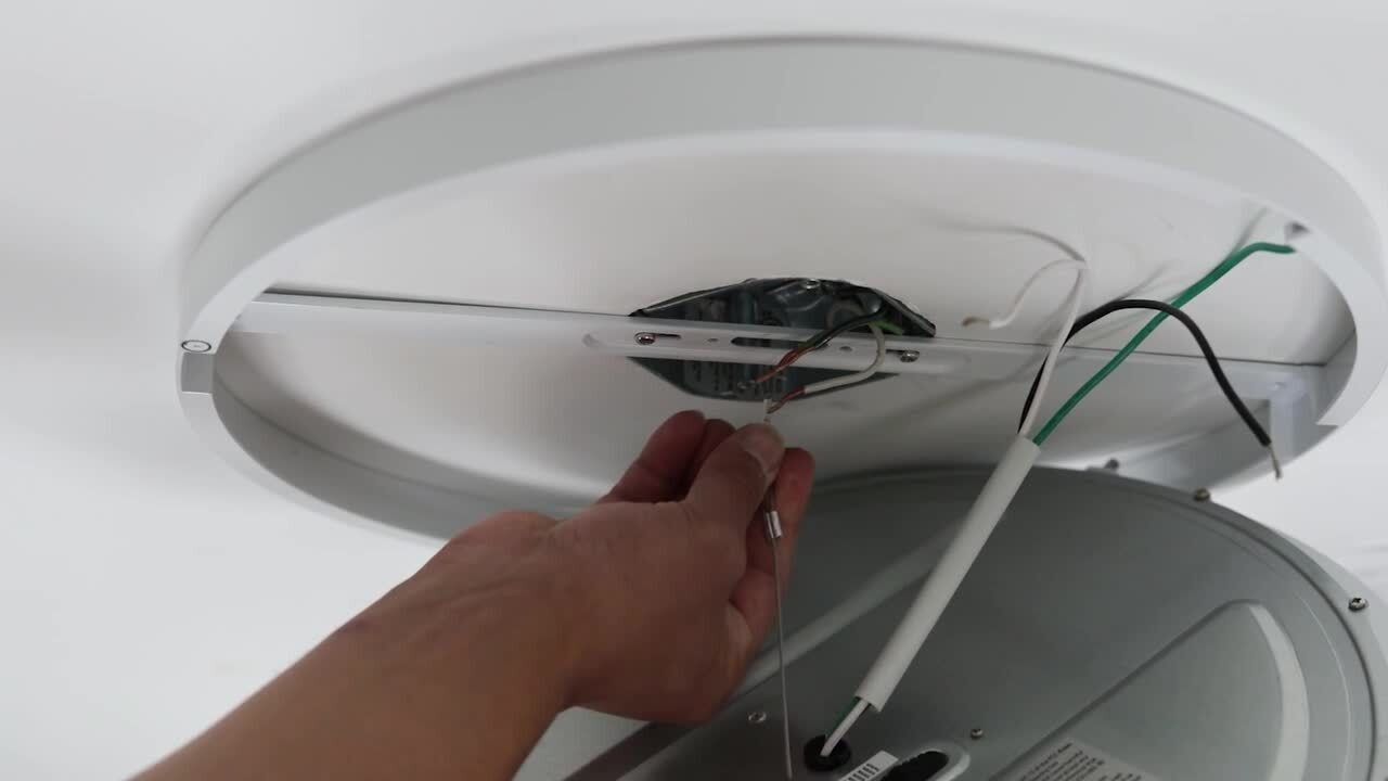 7.5 in. 12-Watt Title 24 Dimmable White Integrated LED Round Flat Panel Ceiling Flush Mount with Color Change CCT 7.5 in. 12-Watt Title 24 Dimmable White Integrated LED Round Flat Panel Ceiling Flush Mount with Color Change CCT