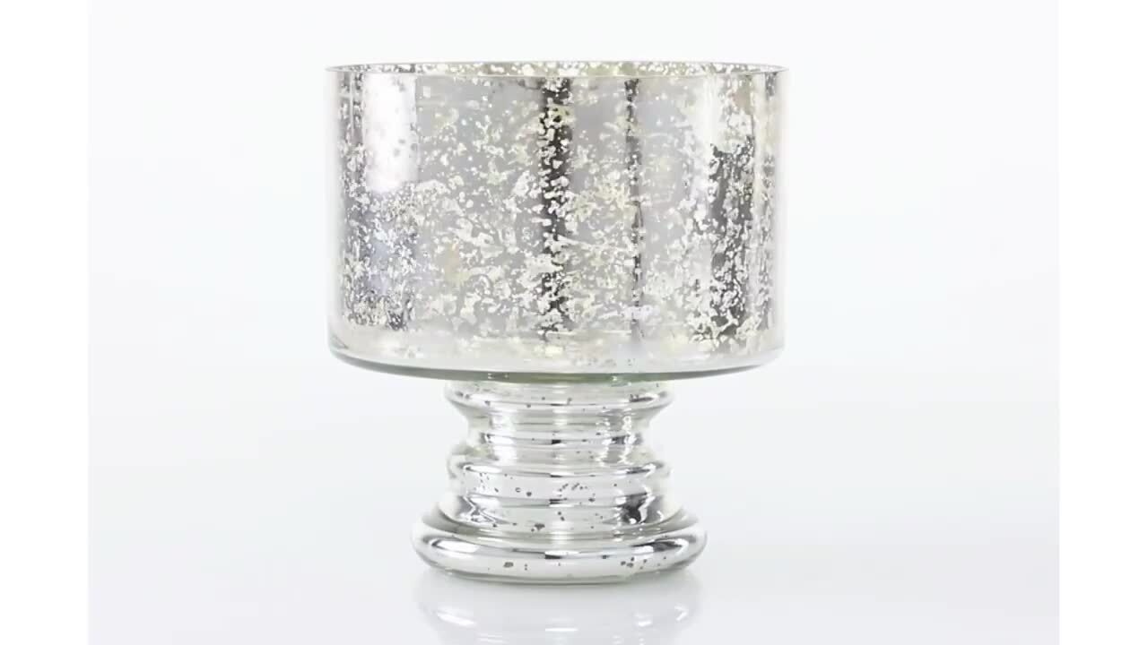 Grayson Lane 1 Candle Glass Hurricane Candle Holder in the Candle Holders  department at