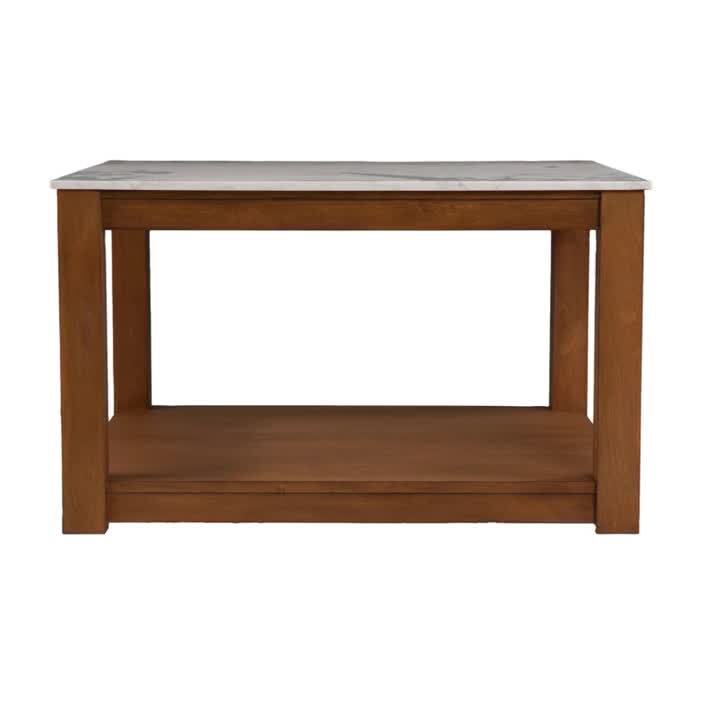 SEI Furniture Amherst Trunk Coffee Table in Dark Cherry