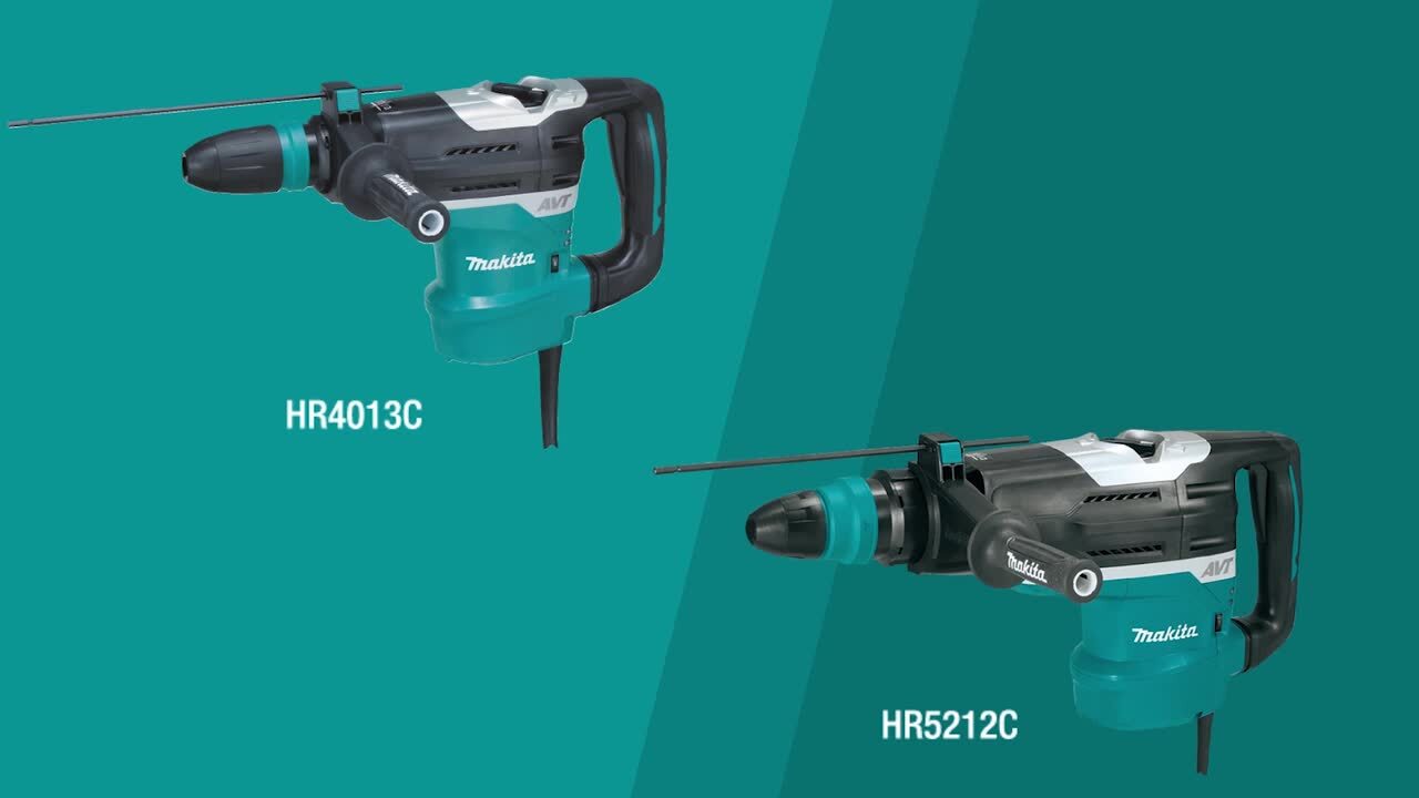 HR5212C Makita Concrete/Masonry in. Advanced 2 with Home Depot Corded Hammer Technology) SDS-MAX The - Case Amp Hard 15 (Anti-Vibration Drill Rotary AVT