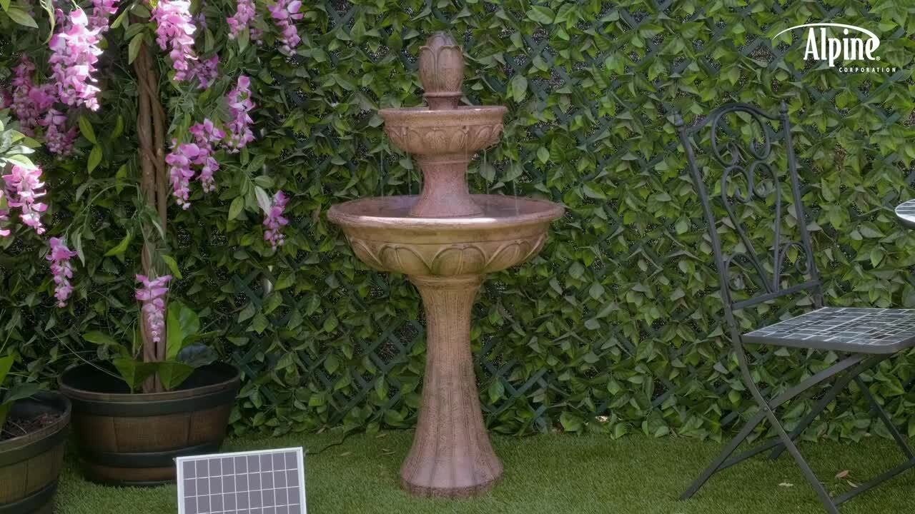 Solar Gray Tiered Tulip Fountain Alpine, image size:1280x720