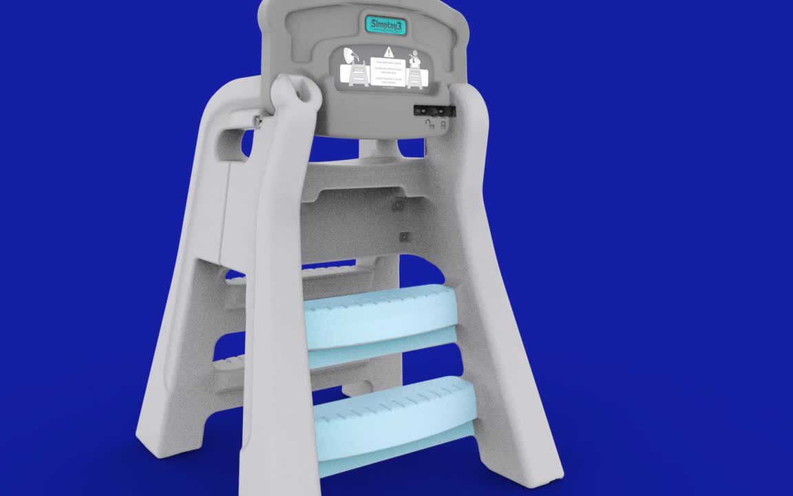Simplay3 Gray Booster Kids Dining Chair 421010-01 - The Home Simplay3 Gray Booster Kids Dining Chair 421010-01 - The Home