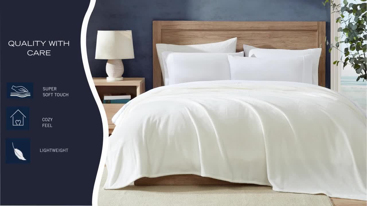 Navy fleece duvet online cover