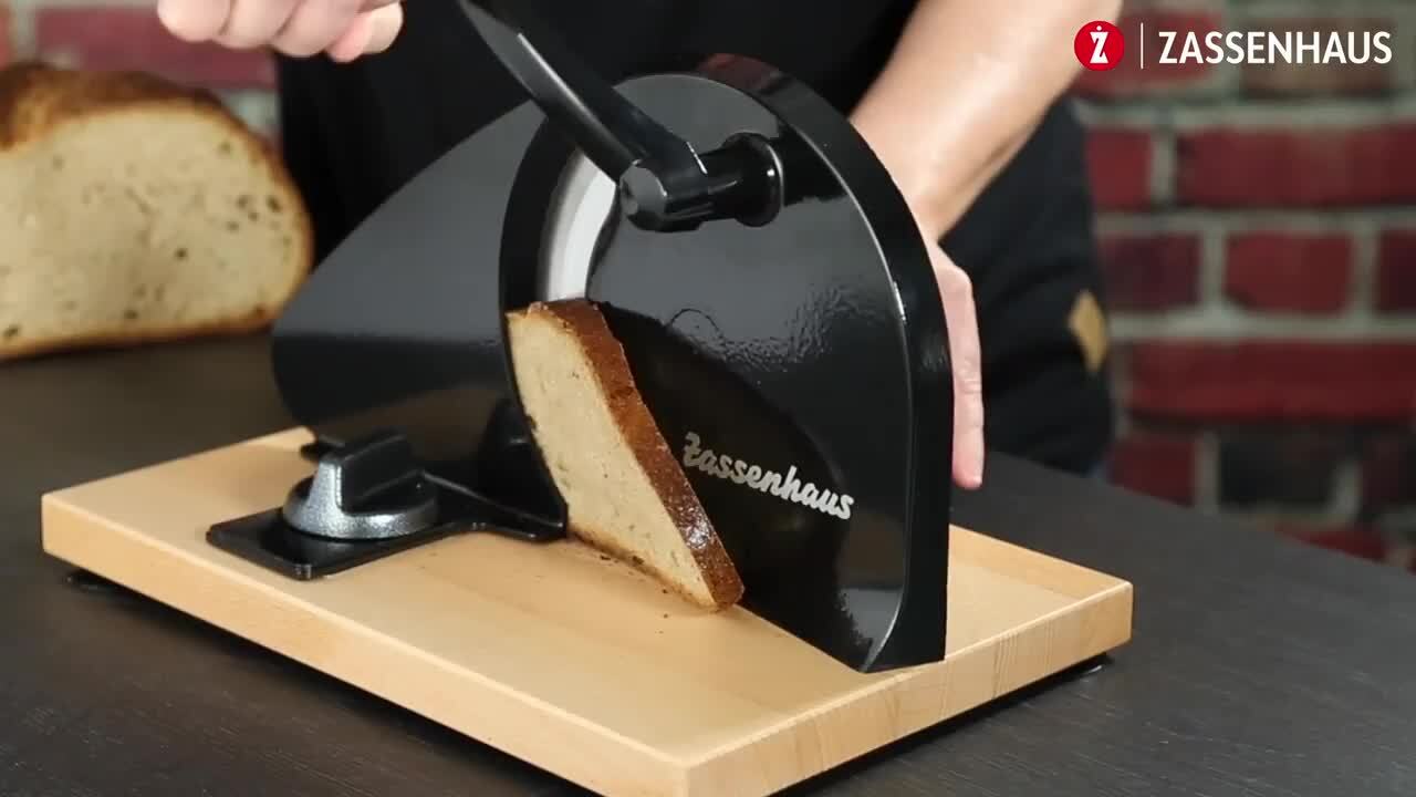 Zassenhaus Classic Bread Slicer Manual Black Bread Knives Home