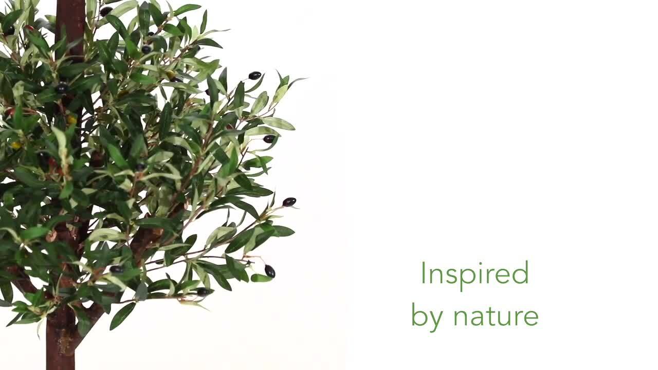 Olive Artificial Silk Greenery Bush Bundle