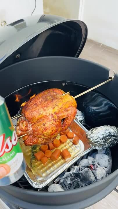 Hitechluxe Universal Rotisserie Ring Kit for Weber 22 Charcoal