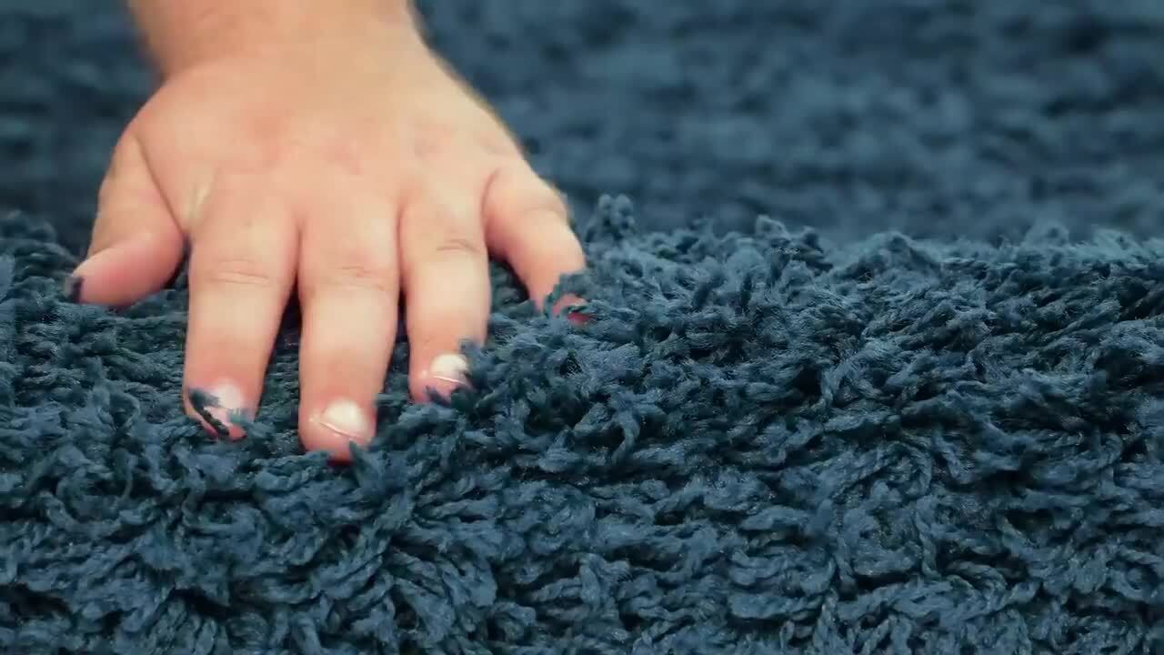 Reviews for Unique Loom Solid Shag Navy Blue 4 ft. x 6 ft. Area