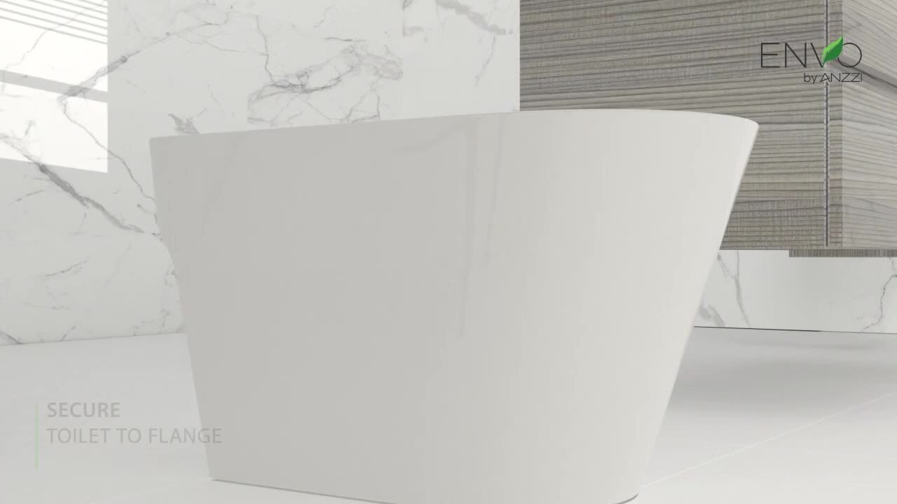 ANZZI ENVO Resonance Elongated Smart Bidet Toilet with Auto Features and Heated Seat