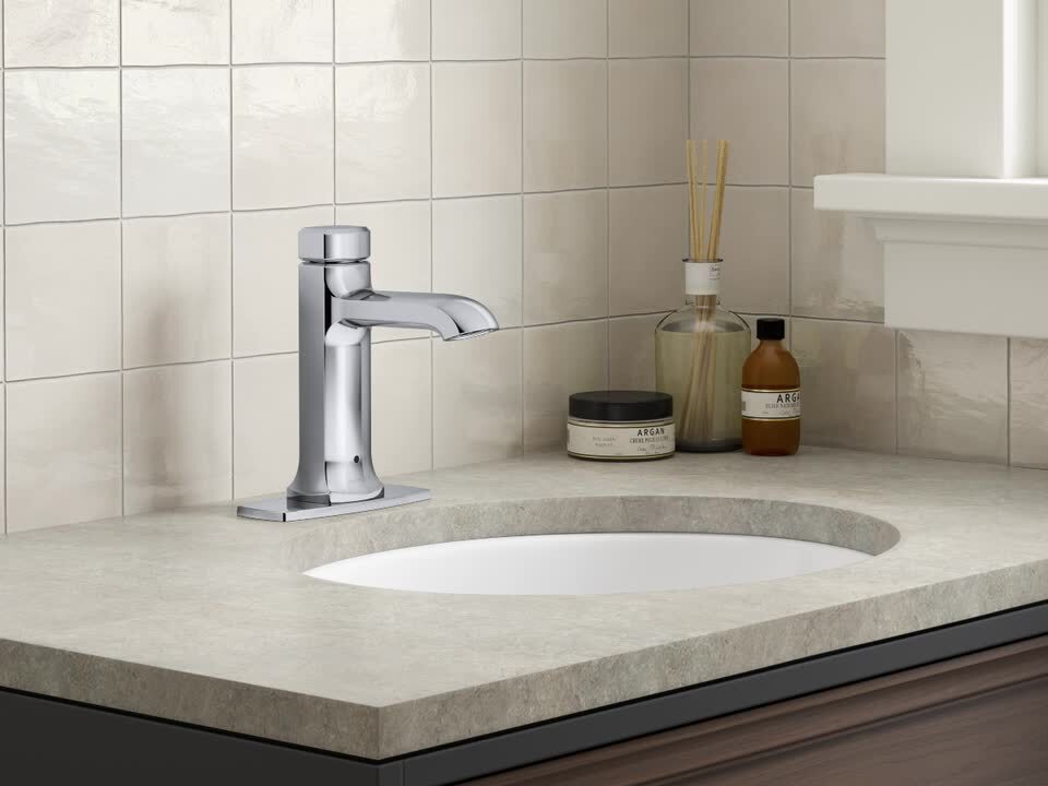 KOHLER Rubicon Single Hole Single Handle Bathroom Faucet in Polished Chrome