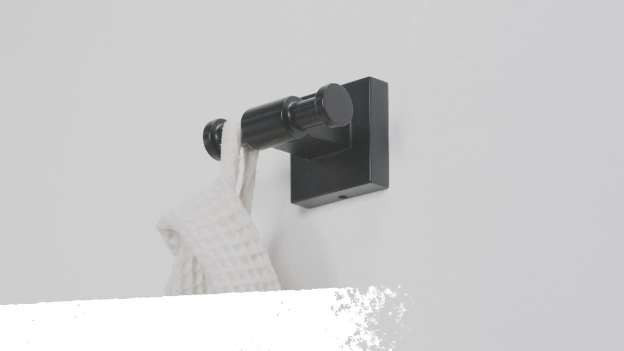 Details about   Franklin Brass Maxted Towel Hook in Matte Black