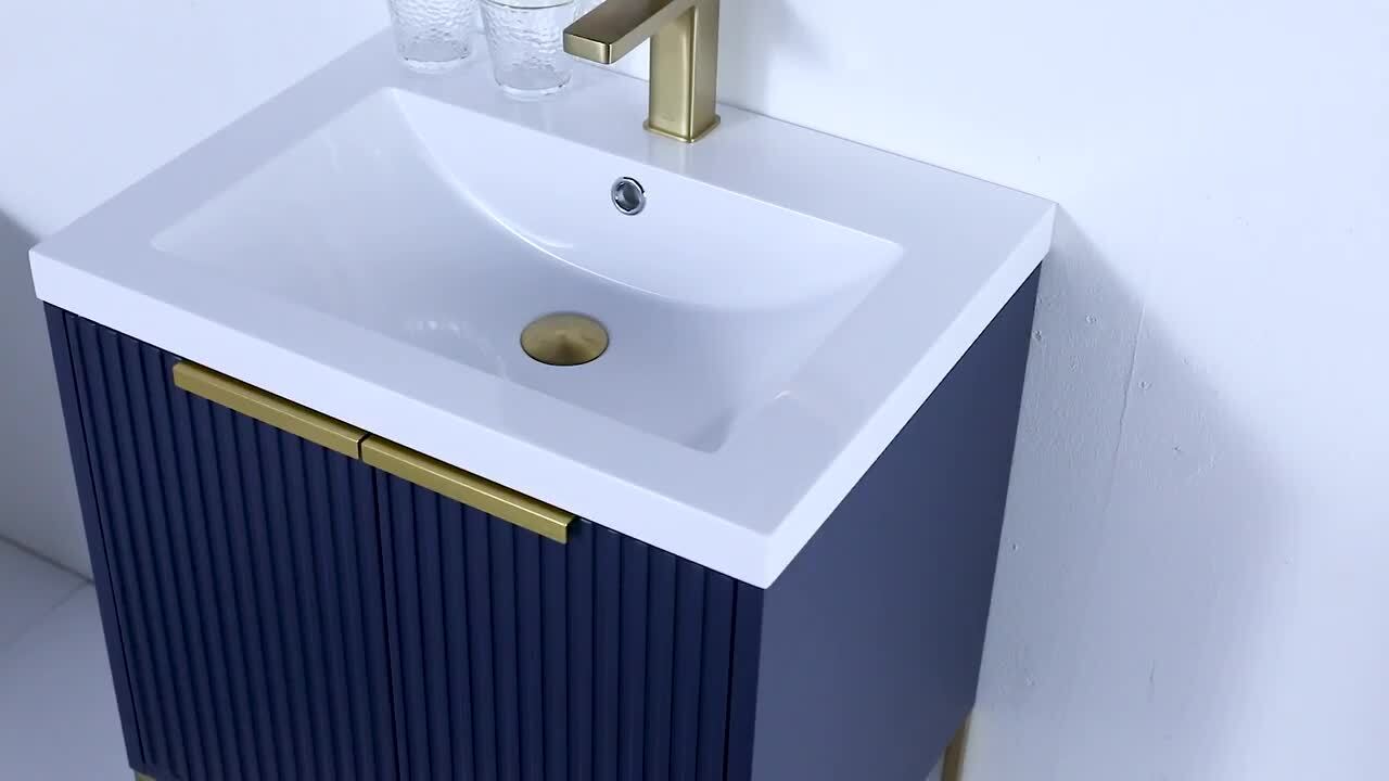FUNKOL 24 in. W Modern Style Freestanding Bathroom Vanity