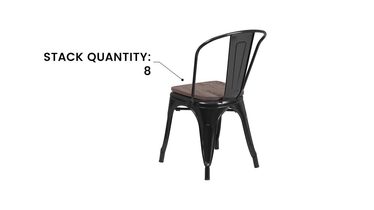 Bishop Black Dining Chair Pair — homestylesfurniture