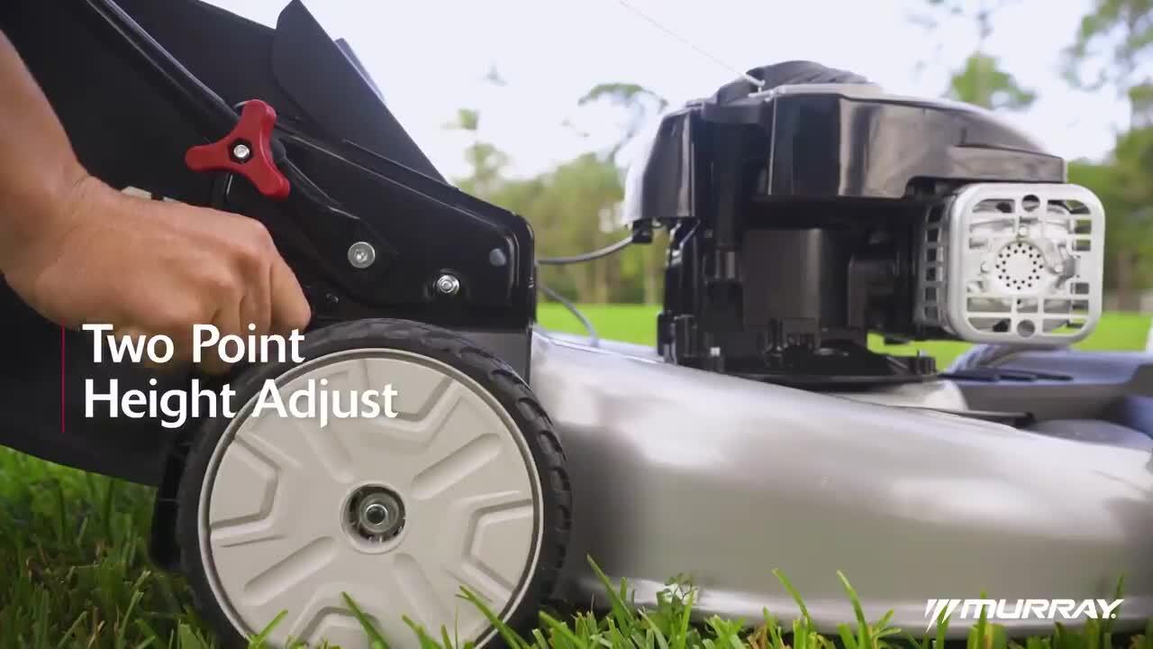 Murray 22 in. 140 cc Briggs & Stratton Walk Behind Gas Self-Propelled Lawn Mower with Front Wheel Drive and Bagger