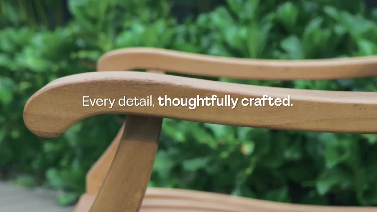 Tavolo pieghevole da esterni ottagonale in teak naturale 120 cm IberoDepot