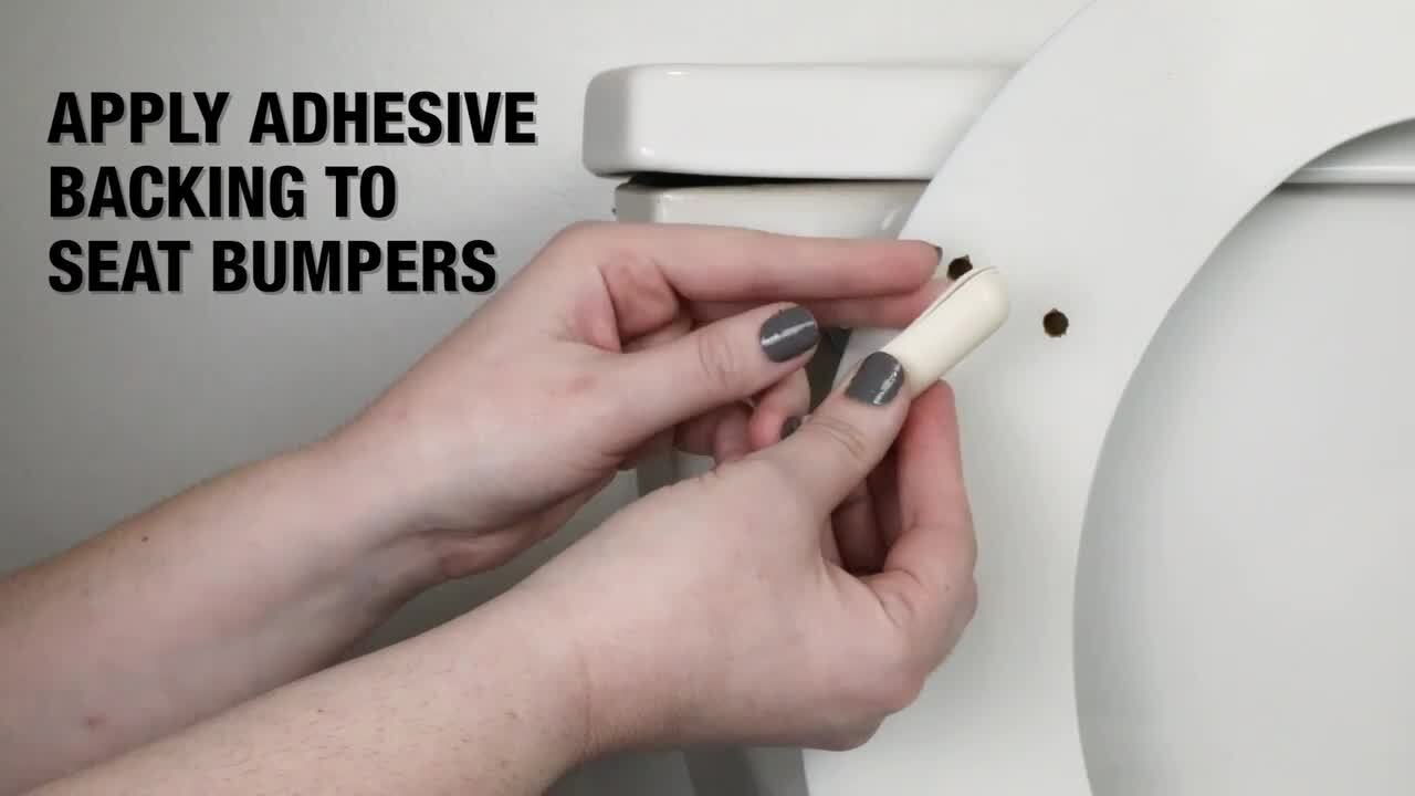 4-Piece Toilet Seat Bumper Kit