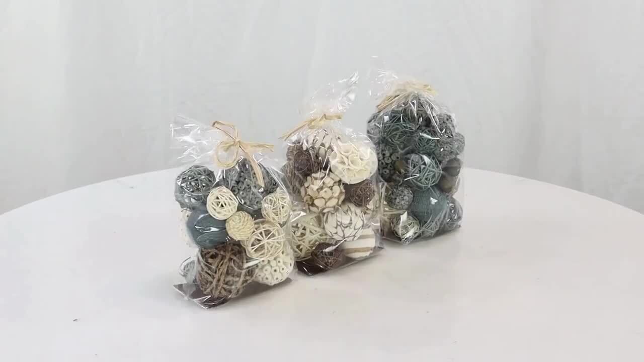 Litton Lane Dried Plant Orbs & Vase Filler - Thumbnail 2