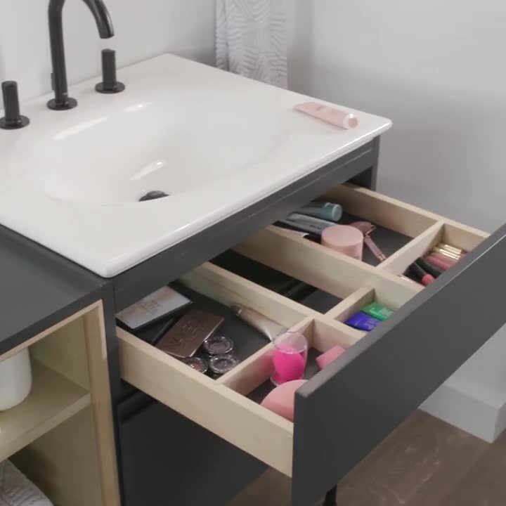 The Matte - Make Up Organizer Space Saver turns Bathroom Sink into a Beauty  Counter for anyone who has limited bathroom space.