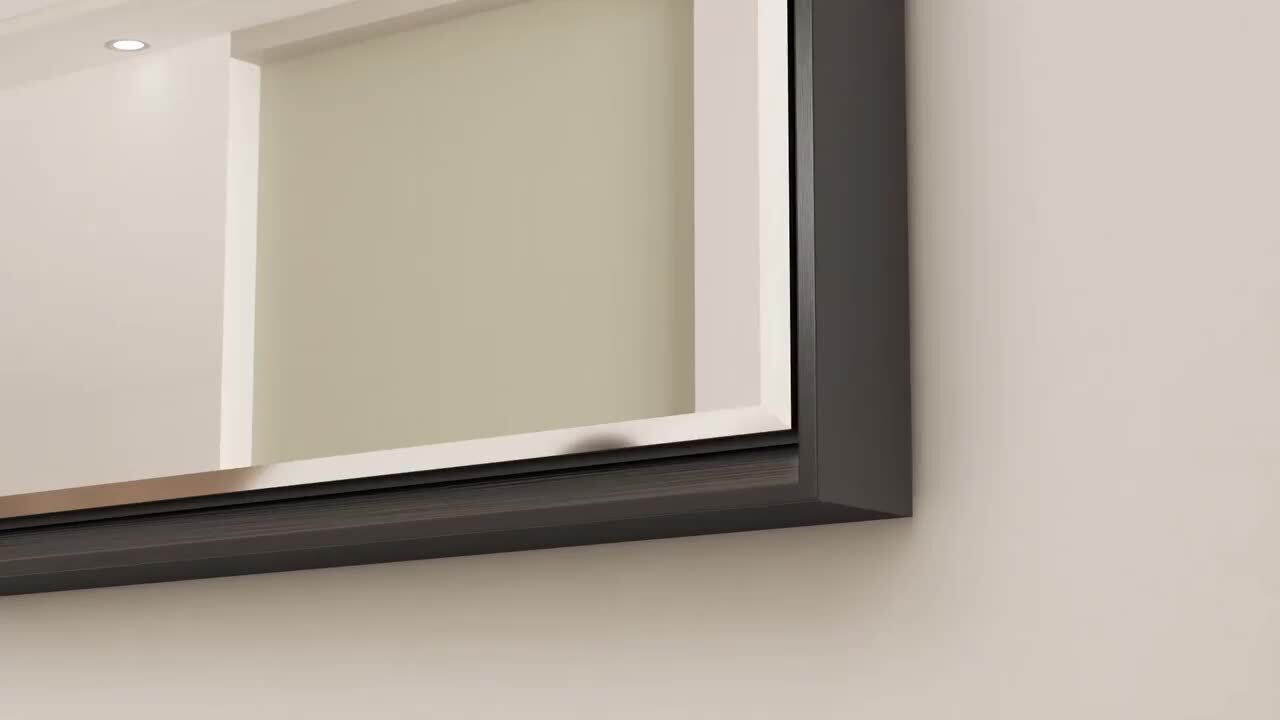 60 in. W x 36 in. H Rectangular Framed Wall Bathroom Vanity Mirror in Oil Rubbed Bronze 60 in. W x 36 in. H Rectangular Framed Wall Bathroom Vanity Mirror in Oil Rubbed Bronze