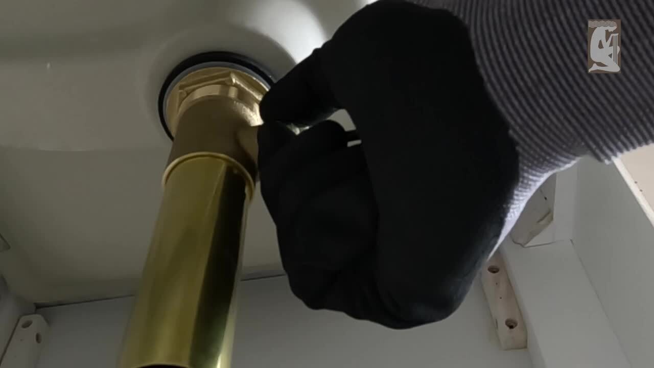 Water Creation Modern Widespread Waterfall Style Deck Mount Lavatory Faucets F2-0013 With Pop-Up Drain in Gold With Metal Cross Handles F2-0013-06-BX