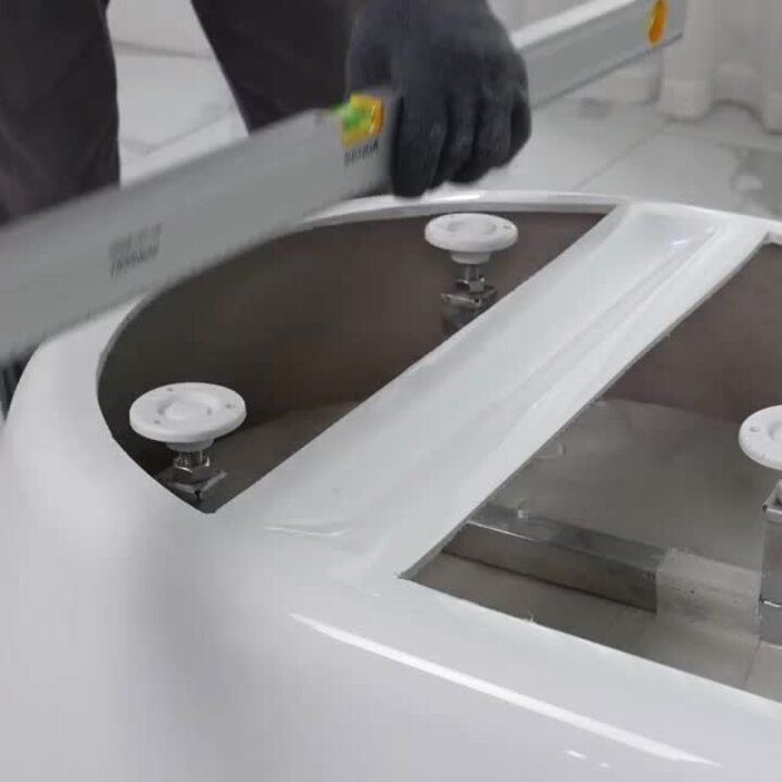 Albi 67 in. Acrylic Flatbottom Non-Whirlpool Freestanding Bathtub in Glossy White Albi 67 in. Acrylic Flatbottom Non-Whirlpool Freestanding Bathtub in Glossy White