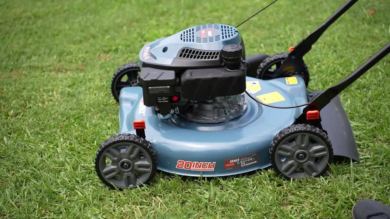 Senix 20 in. 144cc 4-Cycle Gas Push Lawn Mower with Side Discharge