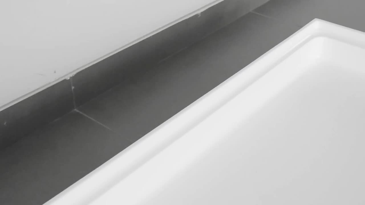 Streamline 72 in. x 36 in. Alcove Acrylic ADA Shower Pan Base in