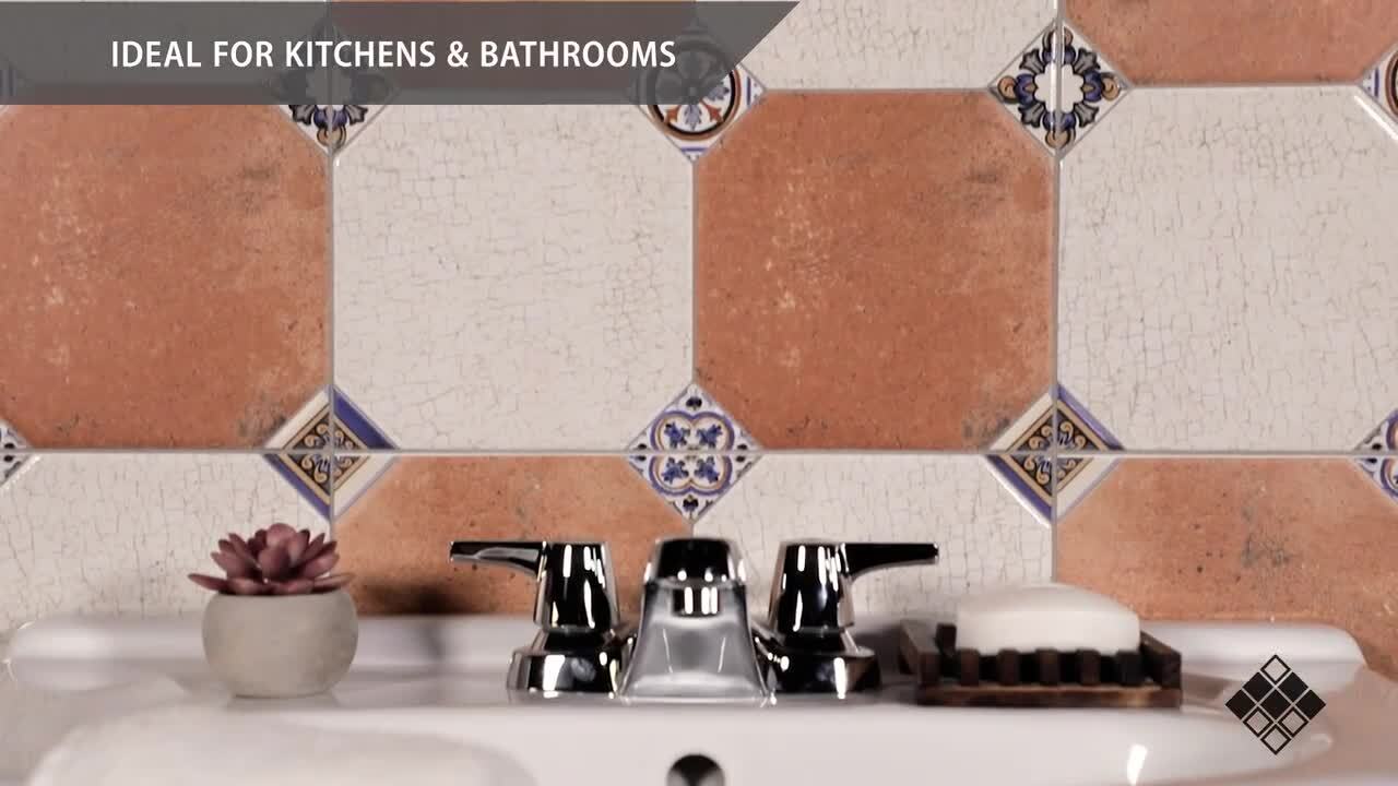 Quarter Round 1"x8" 1x8 Trim for Tile Bathroom Kitchen Made in Spain 