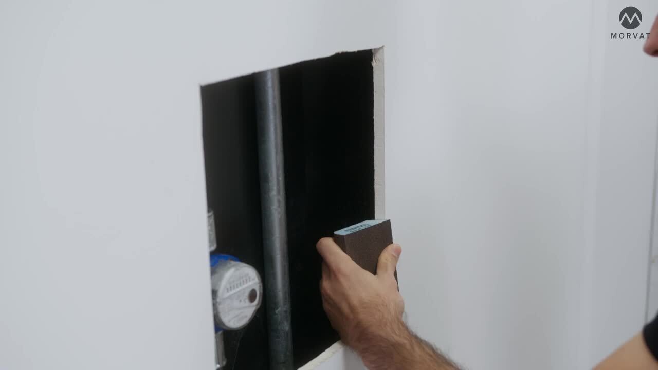 Morvat 14 in. x 14 in. Plastic Drywall Access Panel, White MOR-PAP