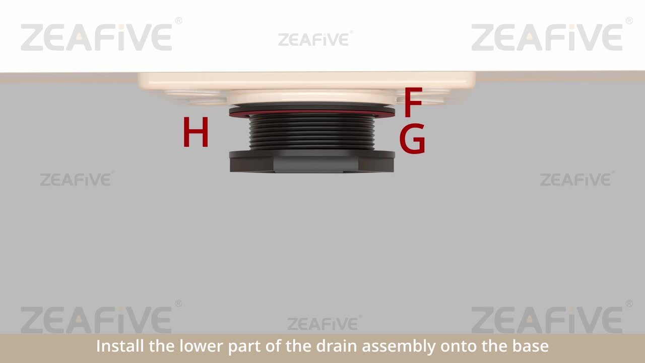 Zeafive Zeno 36 in. L x 36 in. W Neo Angle Corner Shower Pan Base