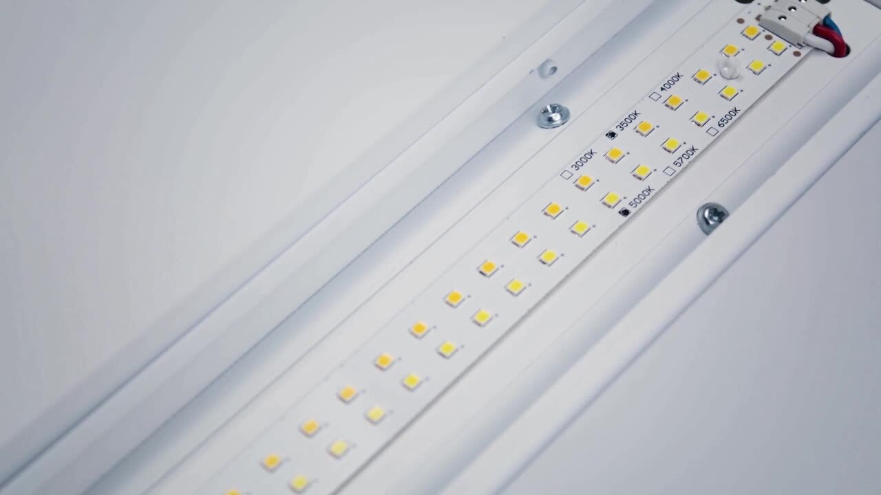 HALCO LIGHTING TECHNOLOGIES 1 ft. x 4 ft. 2190- 4437 Lumens Volumetric Integrated LED White Panel Light, Wattage and CCT Selectable 3500/4000/5000K