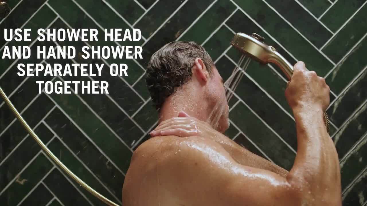 『DELTA』デルタウッドプロダクツ 6段チェスト チェスト RWche21 Delta PivotPro 6-Spray Wall Mount Dual Fixed and Handheld Shower