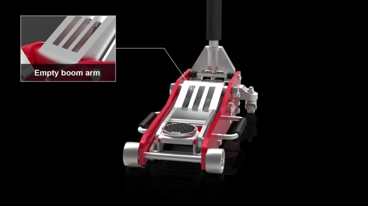 Big Red 3-Ton Low-Profile Aluminum Floor Jack with Dual Piston