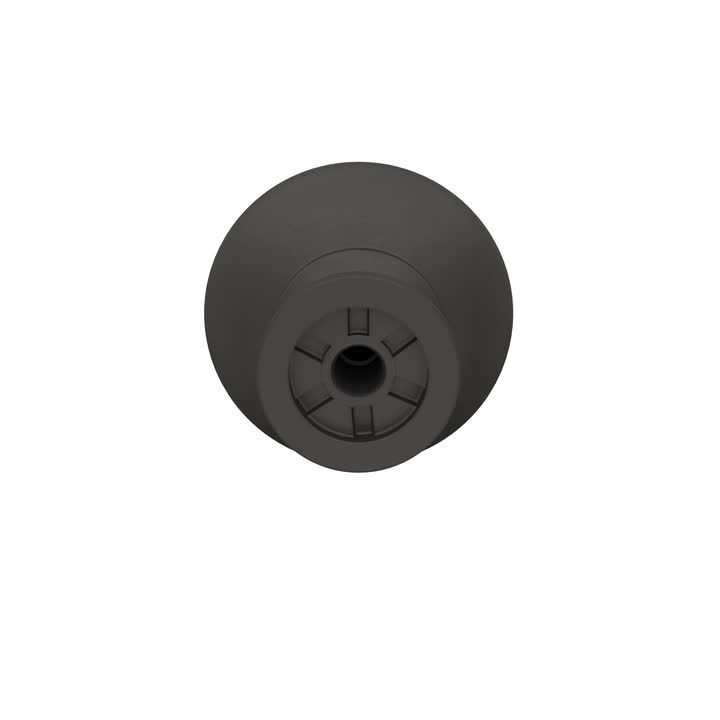 Classic 1-1/4 in. (32mm) Matte Black Hollow Round Cabinet Knob Classic 1-1/4 in. (32mm) Matte Black Hollow Round Cabinet Knob