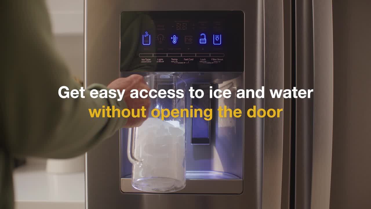 Whirlpool 36 in. Wide French Door Bottom Mount Refrigerator in White 36 in. WRMF3636RW on Fridge.com