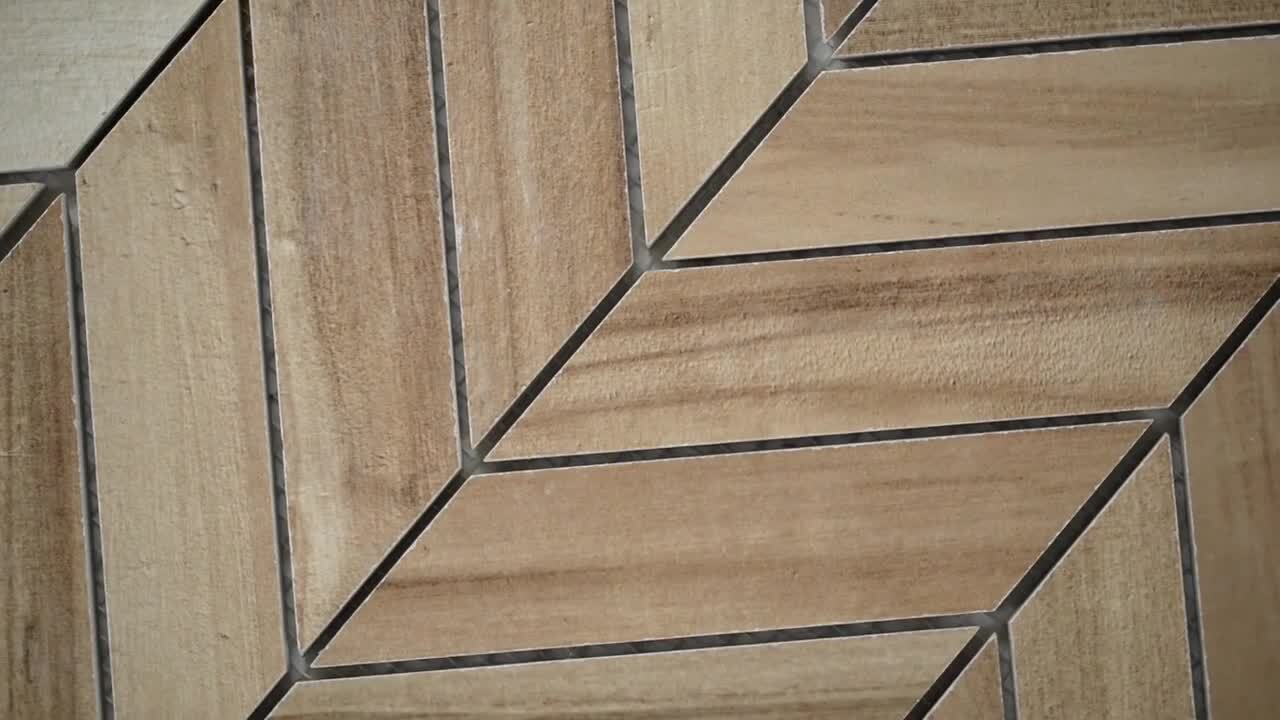 MSI Havenwood Platinum Chevron 12 in. x 15 in. Matte Porcelain Mosaic Floor and Wall Tile (10 sq. ft./Case)