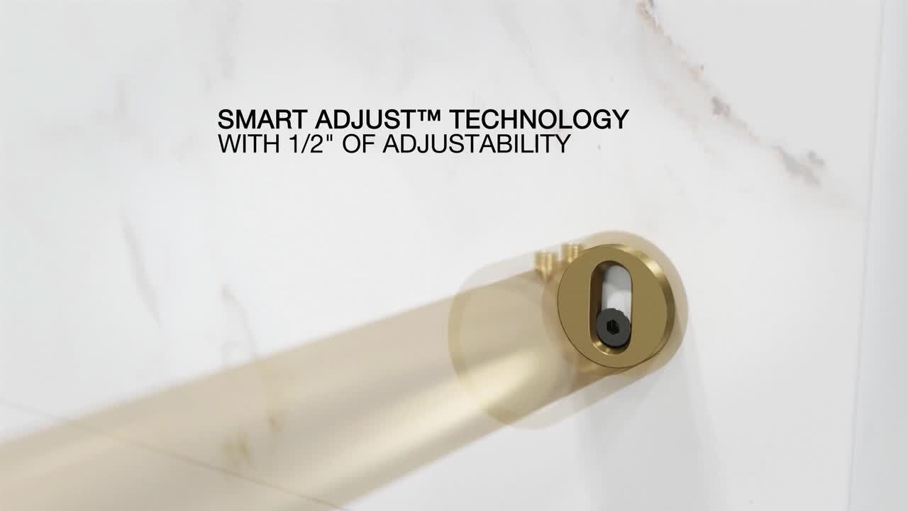 VIGO Elan 56 to 60 in. W x 66 in. H Frameless Sliding Tub Door