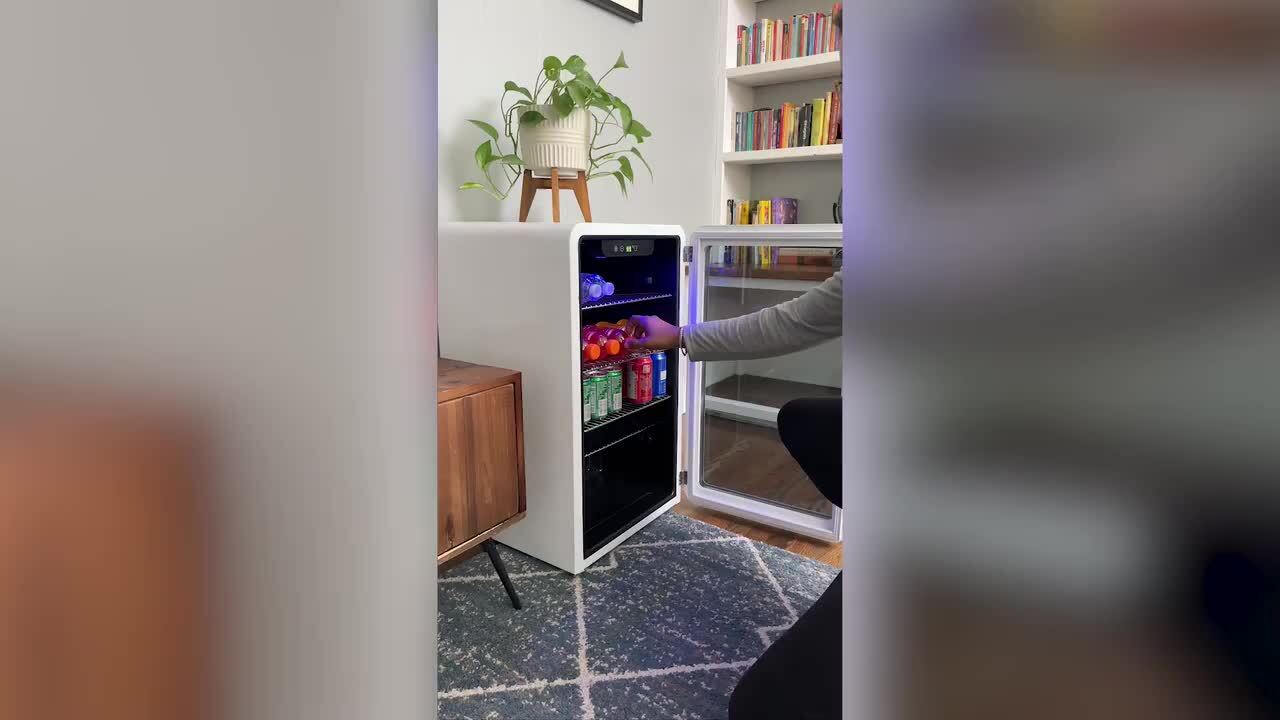 Magic Chef 3.4 cu. ft. Retro Beverage Cooler in Red MCB34CHR - The